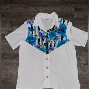 VINTAGE Maggie Sweet button down blouse size large